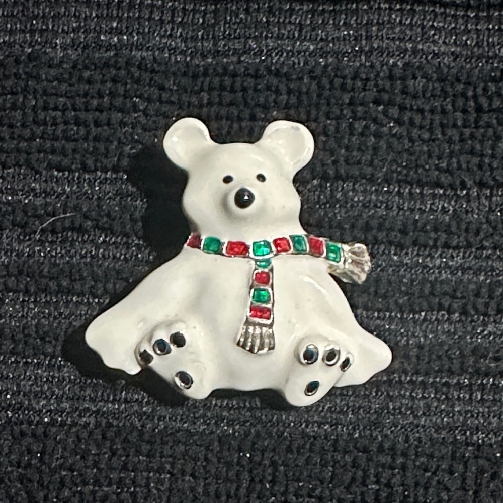 Polar Bear Brooch